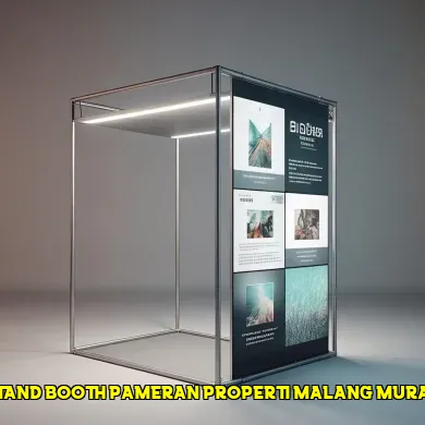 stand booth pameran properti malang murah